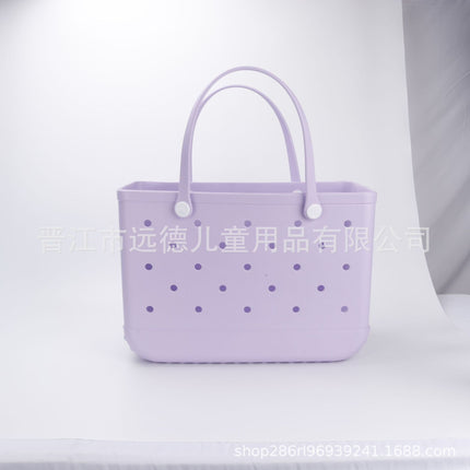 [9.9 Yuan] [Random] [Slightly Defective] Eva Beach Bag Hole Bag Satchel Handbag Waterproof Travel Sand