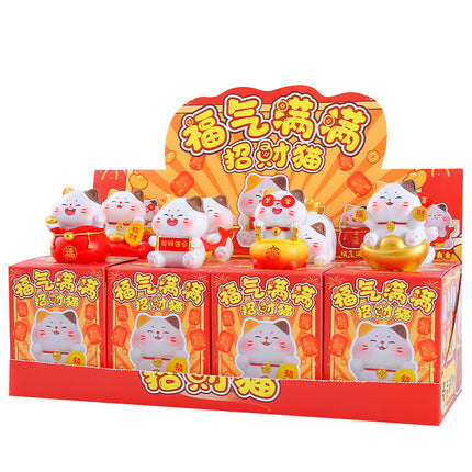 Chinese-Style Lucky Fortune Cat Blind Box Home Decor Creative Festive Cat Ornaments Direct Wholesale