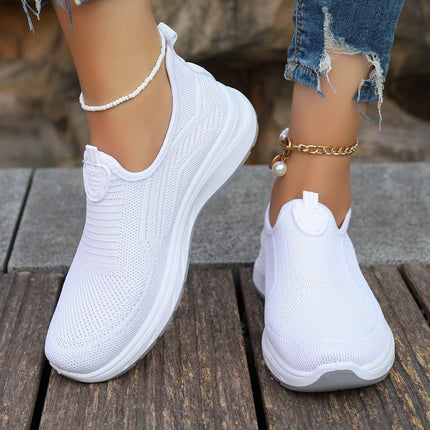 Women's Shoes 2026 Summer Breathable Large Size Casual Shoes Soft Sole Lightweight Slip-On Shoes Cross-Border Women's Shoes Wholesale