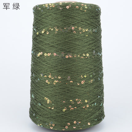 Silk Joy/Tencel Iridescent Sequin Hand-Knitted Yarn Ball Colorful Tencel Sequin Yarn Wholesale 500g