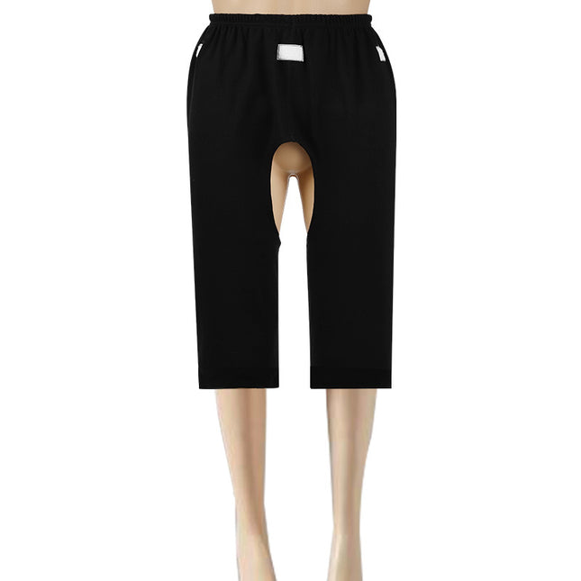 Bedridden Leg Fracture Adult Incontinence Care Open Crotch Pants Summer Autumn and Winter Cotton Men and Women's Bed Easy-to-Wear and Unisex Maternity Pants