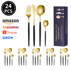 Black gold 24-piece set [boxed]]
