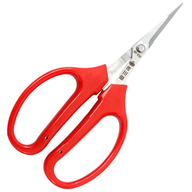 Taiwan Sagawa Tian 936 stainless steel thin fruit scissors cocked scissors vegetable flower fruit scissors gardening garden scissors