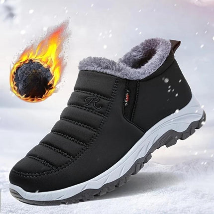 Middle-Aged and Elderly Cotton Shoes for Men and Women, Fleece-Lined Old Beijing Cloth Shoes, Thickened and Warm, Women's Low-Top Cold-Proof, Same Style as Export Models