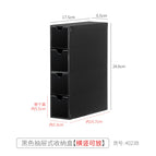 Four-drawer box-black 1 piece