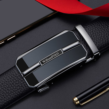 Emperor Paul Belt Men's Genuine Leather Belt Genuine Soft Alloy Belt Men's Simple Belt Men's High-End