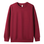 Burgundy round neck plus velvet / S (below 50kg recommended)