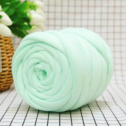 Metallic Shiny Leather Ultra-Thick 2cm Icelandic Thick Yarn for Handmade Knitting DIY Cat Nest Bags Baby Crib Bumper Cord