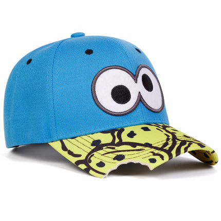 Cross-Border Foreign Trade New Adult Hat Embroidered Eyes Flat Brim Hip-Hop Baseball Cap Outdoor Sun Protection Peaked Cap