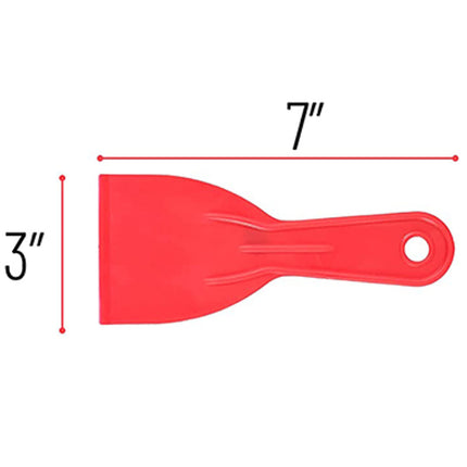 Cross-border 3-piece set 1.5 inch 3 inch 6 inch plastic putty knife scraper scraper blade paint scraper tool