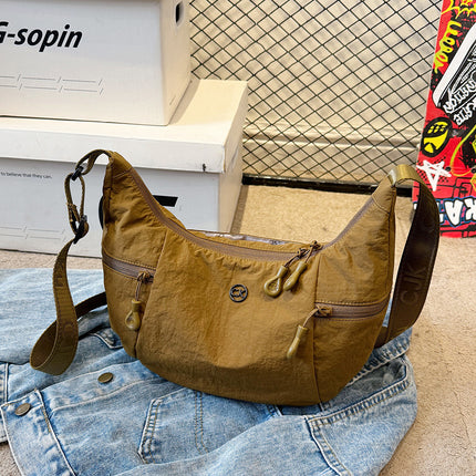 Cross-Border 2025 New Versatile Croissant Bag Crossbody Bag Large Capacity Bag Single Shoulder Armpit Bag Trendy
