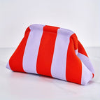 Thick red and purple stripes