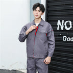 Gray red triangle top [high quality polyester cotton] / 160/S