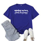 Retro blue (white font) / S