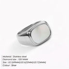 Silver+white-1 piece / Circumference 54mm-us7