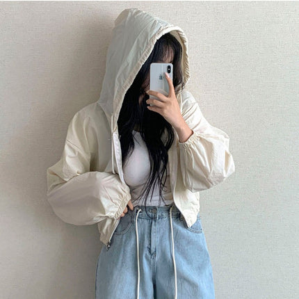2026 New Thin Style Fashionable Quick-Drying Relaxed Long-Sleeve Sun Protection Clothing Versatile Low-Key Breathable Short Jacket for Women