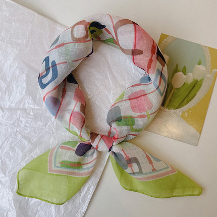 Printed Square Scarf / Foulard Carré Imprimé