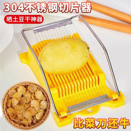 Potato Slicer Luncheon Meat Slicer Ham Slice Household Fruit Vegetable Cutter Kitchen Plastic Egg Cutter