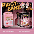 Pink melody piggy bank / 7.9*8*11.5cm