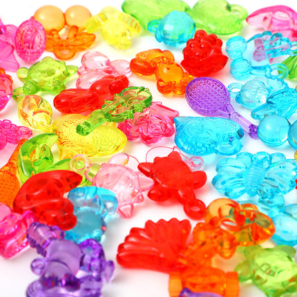 Jin Pack Children's Gem Toy Colorful Treasure Diamond Crystal Plastic Acrylic Handmade Beads Princess Girl's Birthday