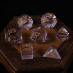 D4 side dice / 【h01】k9 light purple glass