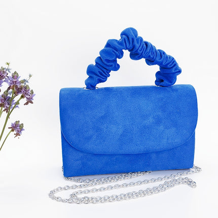 2025 Niche Cross-Border Velvet Bag, Elegant Mini Hair Tie Handbag, Elegant and Versatile One-Shoulder Cross-Body Bag