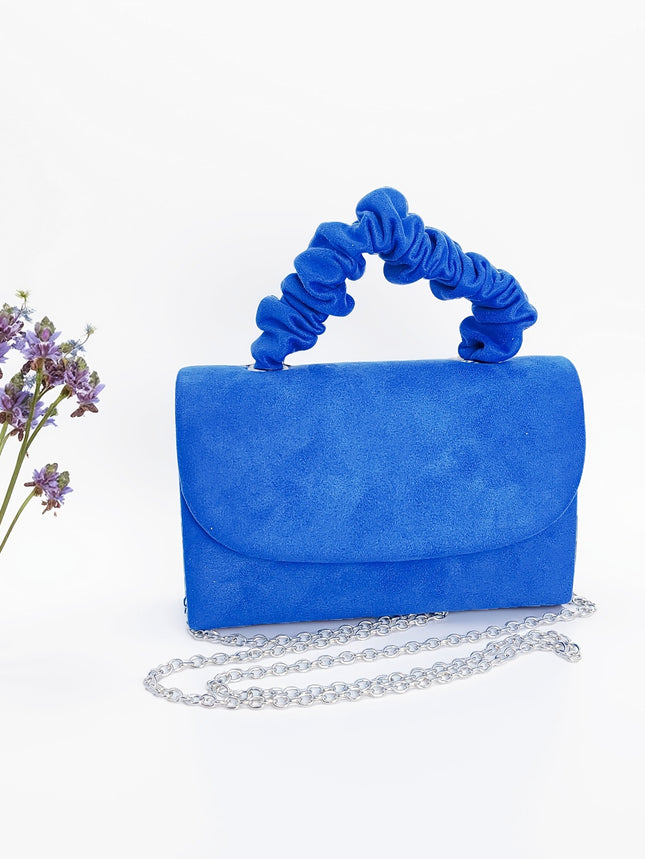 2025 Niche Cross-Border Velvet Bag, Elegant Mini Hair Tie Handbag, Elegant and Versatile One-Shoulder Cross-Body Bag