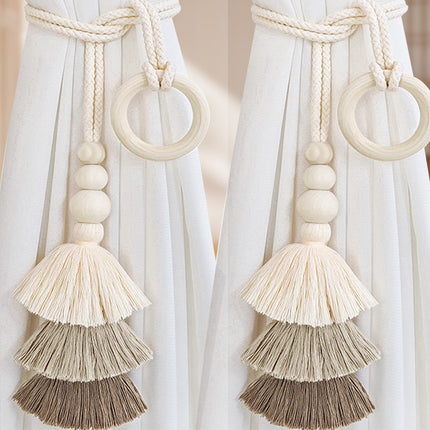 Cross-border Bohemian Strap Curtain Accessories Simple Curtain Buckle Tassel Decoration New Simple Home Accessories