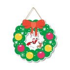 Christmas circle door hanging