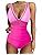 European and American Cross-border Explosions Women's Sexy Hollow Mesh Deep V Gather Perspective Bikini Bikini