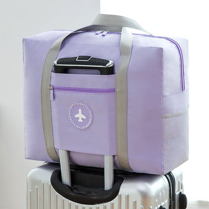 Thickened Round-Label Luggage Bag That Can Be Used as a Trolley Case, Foldable Travel Bag, Airplane Bag, Moving Packing Bag, and Clothing Storage Bag