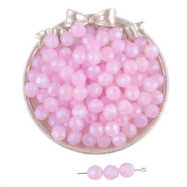 10mm acrylic mermaid horn beads handmade diy jewelry accessories bracelet mobile phone chain material cross-border hot sale