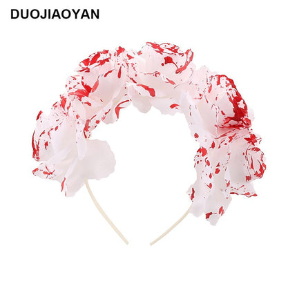 Spider Flower Party Halloween New Flower Headdress Hair Hoop Wholesale Makeup Personality European and American Cosplay