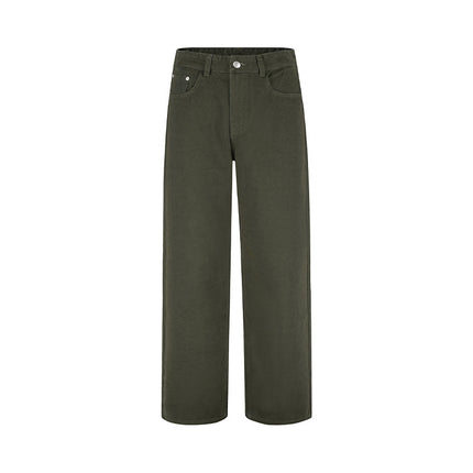 Jiamu2025 Autumn 6 Colors Straight Loose Neutral Jeans for Men and Women Trendy Simple Versatile American Casual