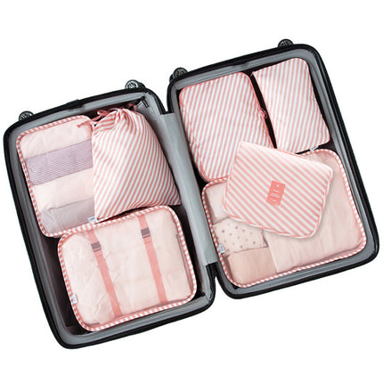 Travel storage bag suit seven-piece clothing classification storage bag luggage storage bag 7 pieces suit