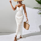 White Sling Long Dress / S