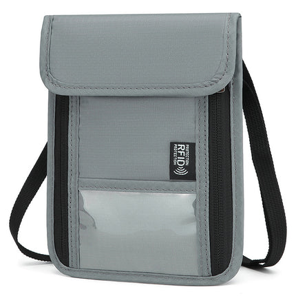 Factory Direct in stock Anti-RFID Passport ID Bag Mobile Phone Radiation Electromagnetic Shielding Bag Anti-theft Oxford Cloth Chest Bag