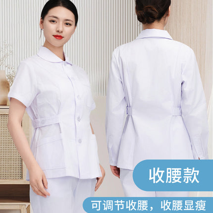 Women's Nurse Uniform Set, Spring and Autumn Long-Sleeved Hospital Beauty Salon Clinic Dental Nurse Uniform, Two-Piece Workwear
