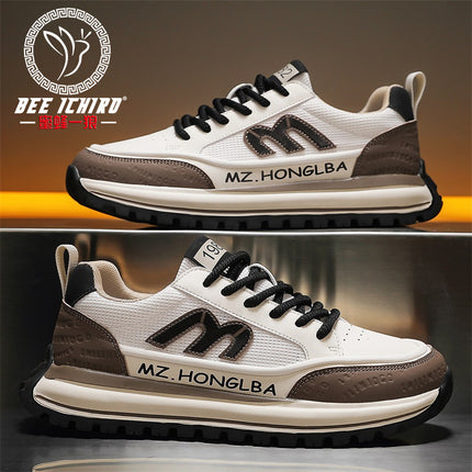 Bee Wolf Flagship Store European New Spring/Summer Men's Shoes Soft Elastic Running Mesh Retro Sports Casual Forrest Gump Shoes