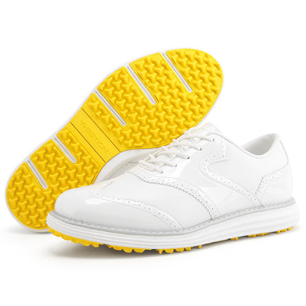 New Spiked and Non-Spiked Professional Bottom Golf Shoes, Leather Shoes, Outdoor Training Shoes, Wear-Resistant and Non-Slip Sports Shoes