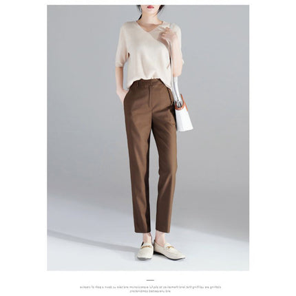Counter quality commuter pipe pants women's suit pants 2025 spring and summer new all-match straight casual pants for children