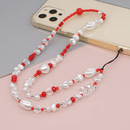 Factory direct supply handmade beaded mobile phone lanyard bluetooth speaker lanyard flashlight fan selfie stick U disk sling