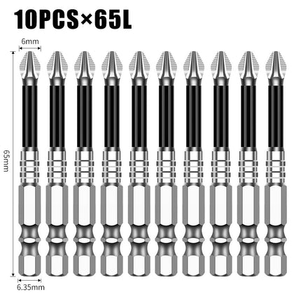 K5 Anti-Slip Bit S2 Magnetic 5A Black Anti-Slip Cross Bit Hand Electric Drill Electric Screwdriver High Hardness