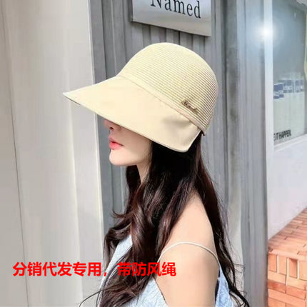 New fashion cap sunscreen sunshade hat women's all-match anti-ultraviolet big hat brim face distribution special for hair generation