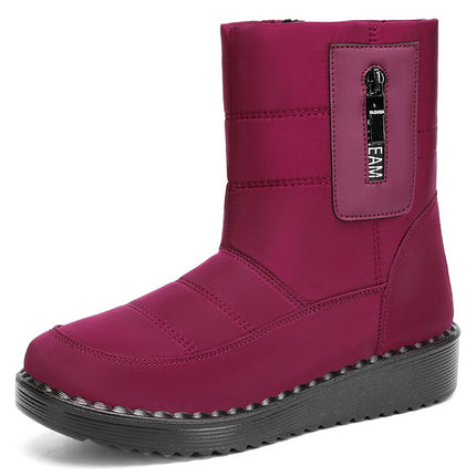 Cotton Shoes 2026 Winter Long Cotton Boots Polyurethane Fleece-Lined Thickened Long Boots Cross-Border Warm Sports Snow Boots Wholesale