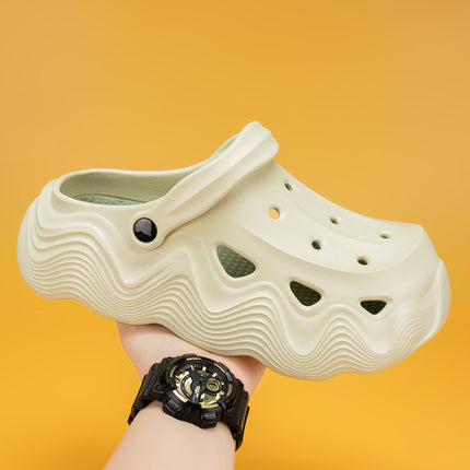 Men's Outdoor Clogs Summer Thick-Soled Men's Beach Two-Wear Sandals Casual Non-Slip Garden Sandals Trendy Style