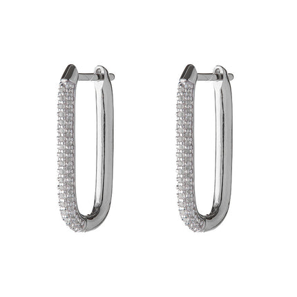 Amazon, International Station, Temu, Shein, European and American Cross-Border Popular Luxury Zircon Earrings and Earrings Wholesale