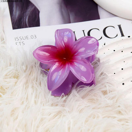 2025 new autumn and winter color egg flower grab clip grab hairpin head half hair shark clip hair accessories wholesale