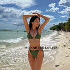 279 bikini#Army green / S