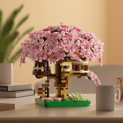 Cherry Blossom Tree Jihui M2109 Building Blocks Assembled Children's Toys Educational Boys and Girls Valentine's Day Gift Cross-border